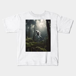 Astronaut in the Rainforest: A Surreal Exploration Kids T-Shirt